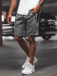 Pánske kraťasy grafitové OZONEE O/WW20013/3