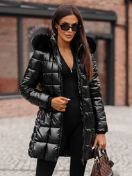 Dámska Bunda Čierna OZONEE JS/16M9120/392Z