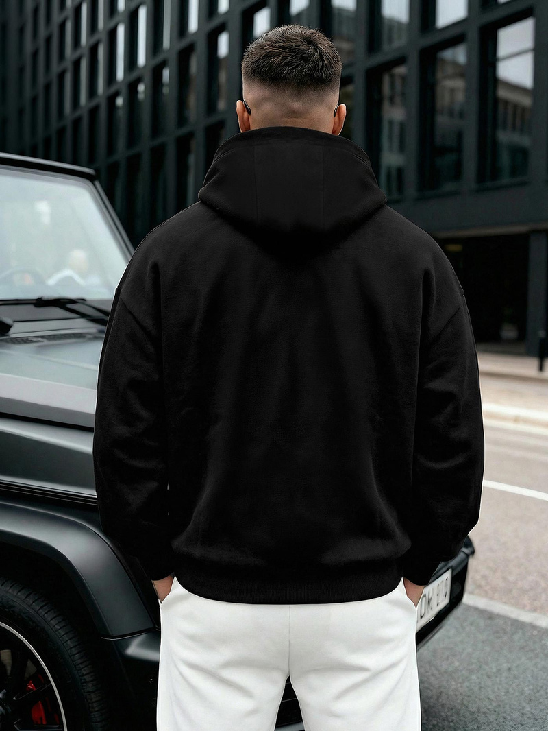 Pánska Mikina Čierna OZONEE JS/8B1968/3