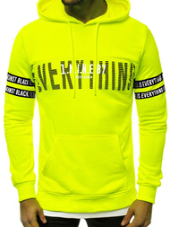 Pánska Mikina žltá neón OZONEE MACH/3123