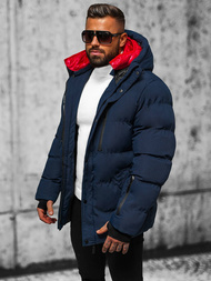 Pánska Bunda Námornícka Modrá OZONEE JS/5M771/215