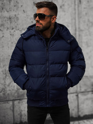 Pánska Bunda Námornícka Modrá OZONEE JS/27M8111