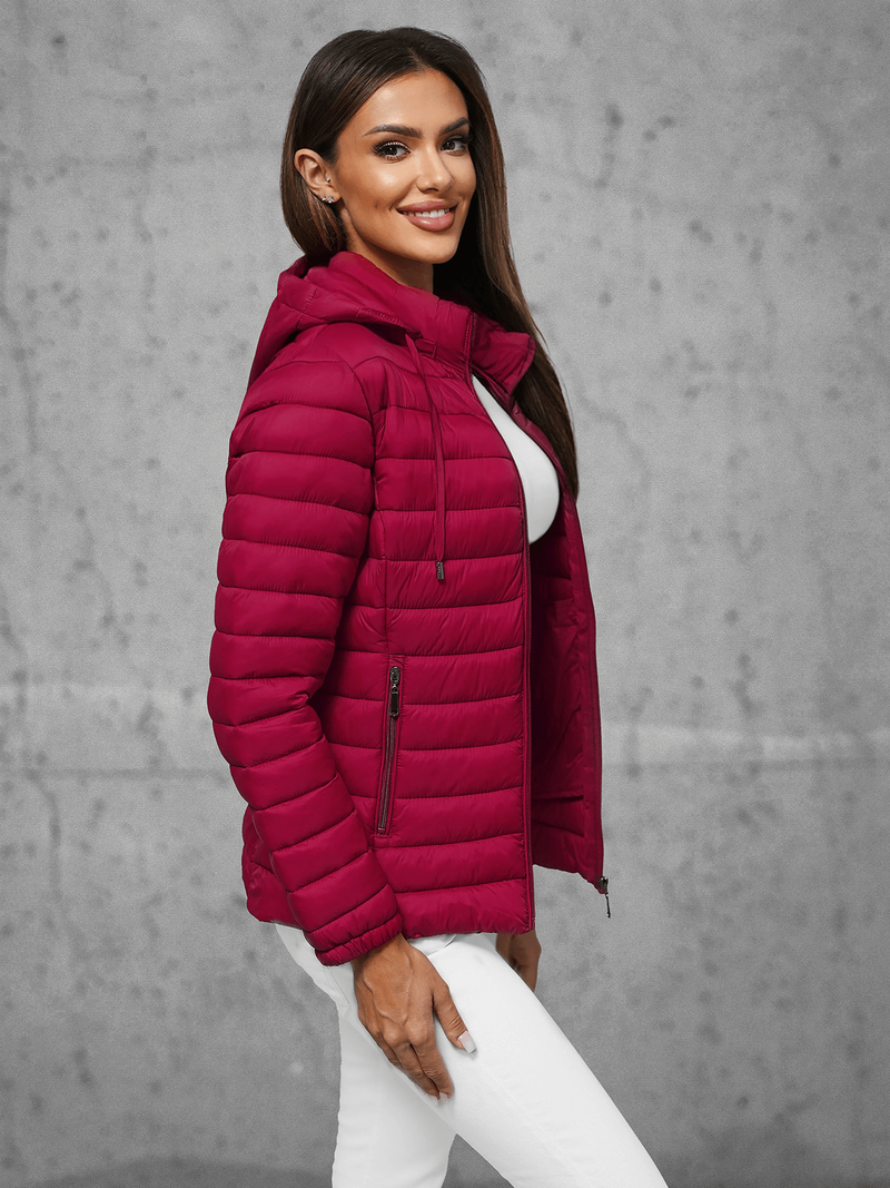 Dámska Bunda Bordová OZONEE JS/16M9101/06