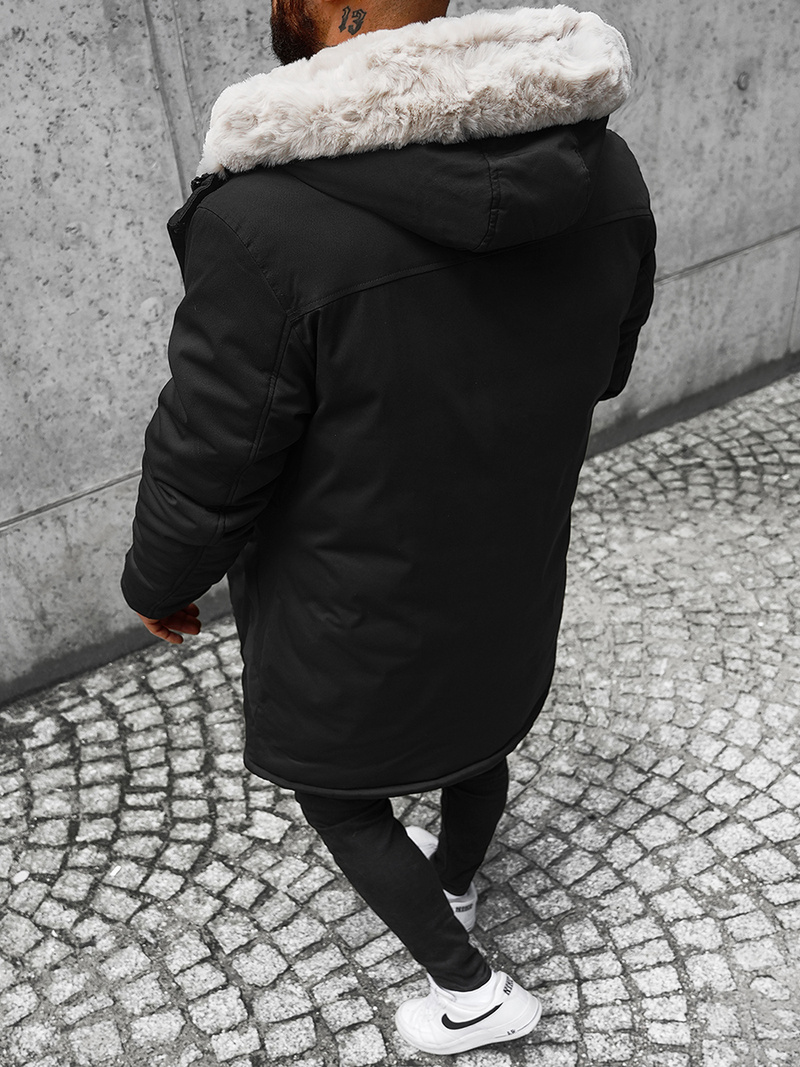 Pánska Zimná Bunda Čierna OZONEE JS/22M38/392