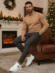 Pánske chino nohavice grafitové OZONEE DJ/5632Z