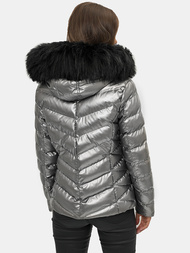 Dámska Bunda Strieborná OZONEE JS/M773/401