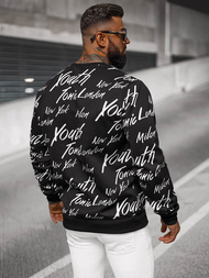 Pánska Mikina Čierna OZONEE JS/8B1189/3