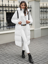 Dámska bunda biela OZONEE JS/5M3163/281Z