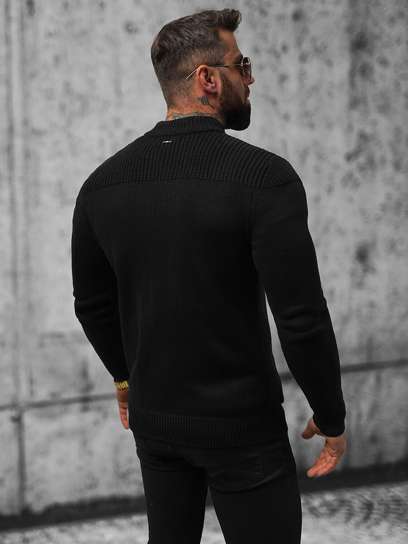 Pánsky Sveter Čierny OZONEE NB/MM6011/4