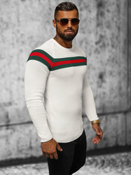 Pánsky Sveter Ecru OZONEE L/2457Z