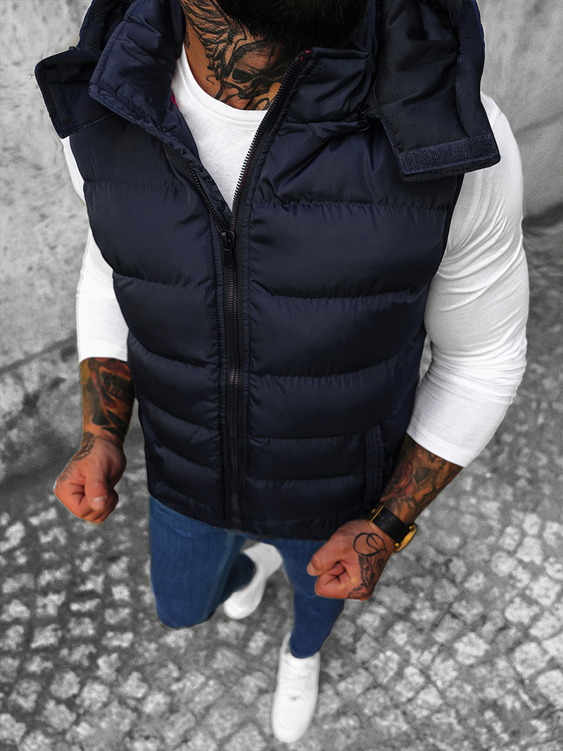 Pánska vesta námornícka modrá OZONEE N/7129