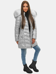 Dámska Zimná Bunda Strieborná OZONEE JS/M9053/92