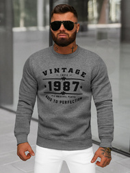 Pánska Mikina Grafitová OZONEE JS/8B1359/5