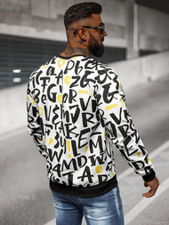 Pánska Mikina Biela OZONEE JS/8B1220/1