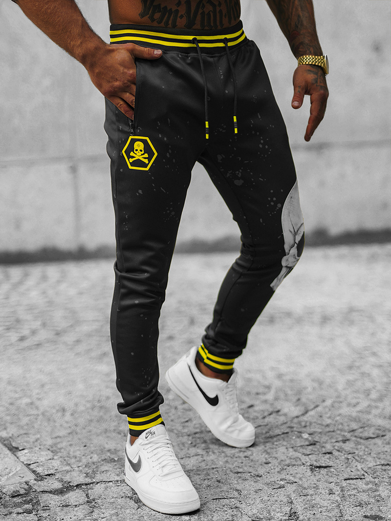 Pánske Tepláky Čierne OZONEE JS/K10228Z