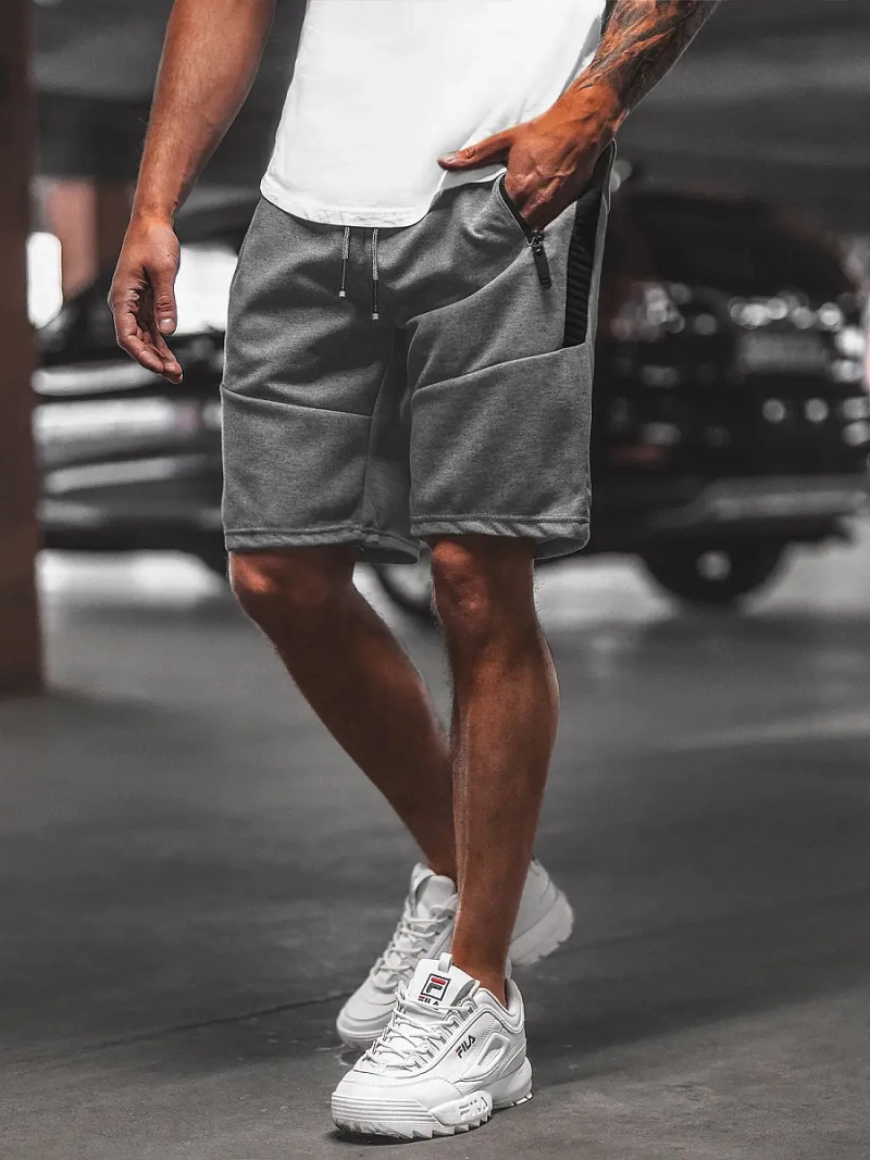 Pánske kraťasy grafitové OZONEE O/WW20013/3