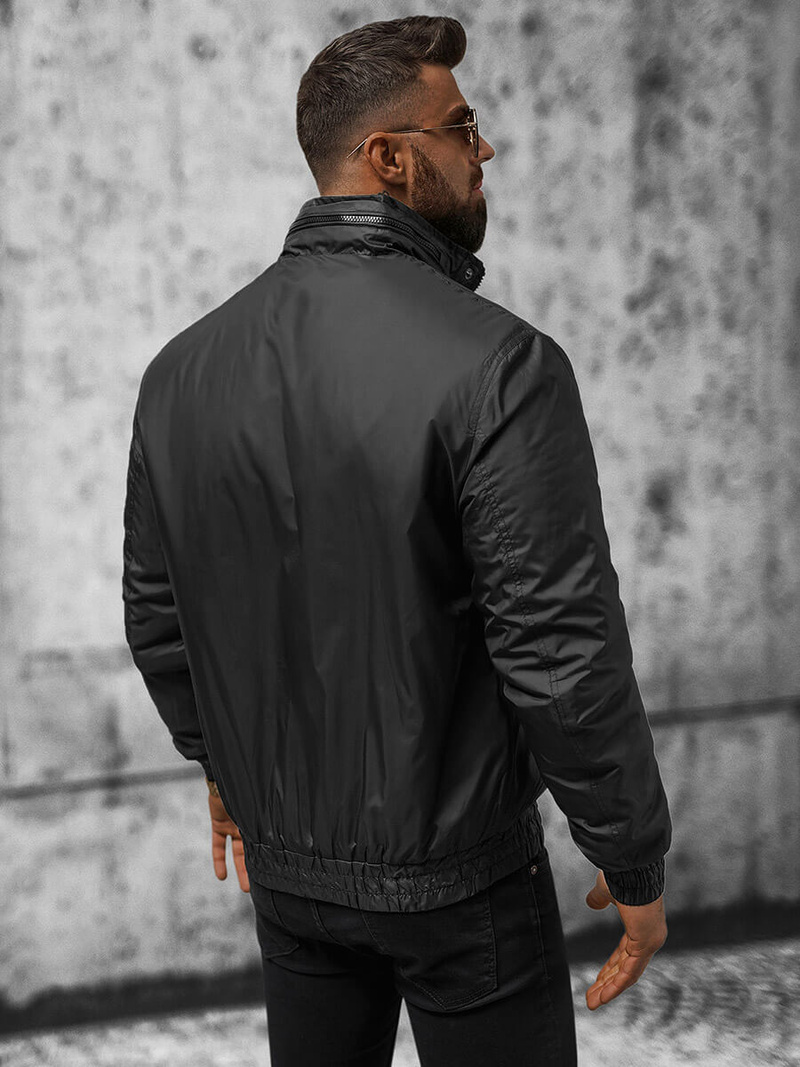 Pánska Bunda Čierna OZONEE JS/5M3102/392