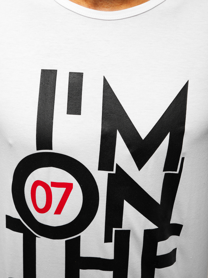 Pánske tielko Biele OZONEE JS/KS2078