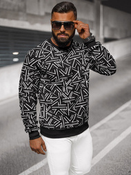 Pánska Mikina Čierna OZONEE JS/8B1219/3