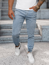Pánske Jogger Nohavice Svetlo Modré OZONEE NB/MP0272BC