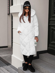 Dámska bunda biela OZONEE JS/5M3173/281Z