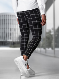 Pánske Chino Nohavice Čierne OZONEE O/P4009Z