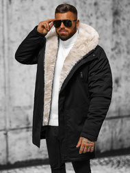 Pánska Zimná Bunda Čierna OZONEE JS/22M315/392