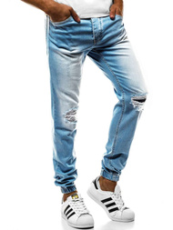 OZONEE OT/2044S Pánske nohavice Svetlo-Modré