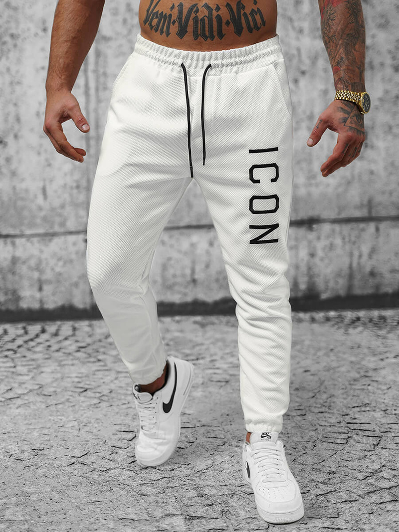 Pánske Tepláky Biele OZONEE O/D9125