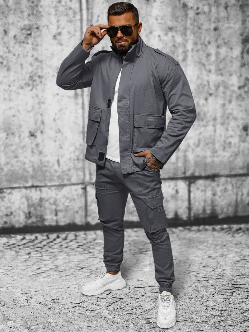 Pánska Bunda Grafitová OZONEE O/G3035