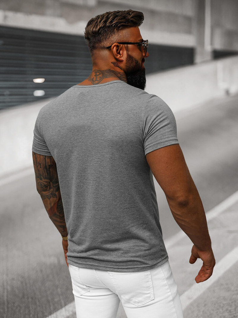 Pánske Tričko Grafitové OZONEE JS/712007Z