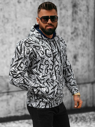 Pánska Mikina Bielo-Čierna OZONEE O/3503BZZ