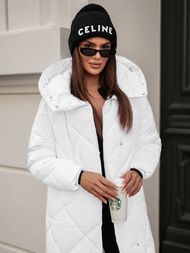 Dámska bunda biela OZONEE JS/5M3173/281Z