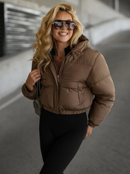 Dámska Bunda Čokoláda OZONEE JS/5M3360/158