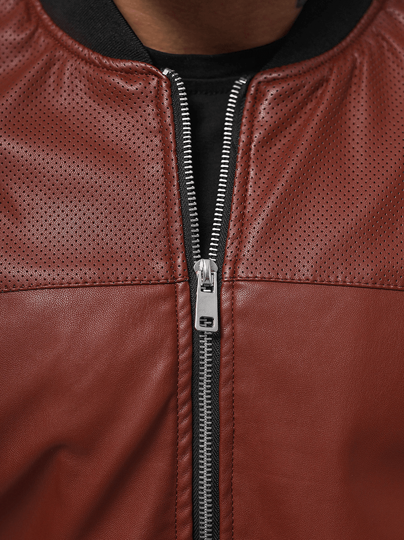 Pánska Bunda Bordová OZONEE N/6705/7Z