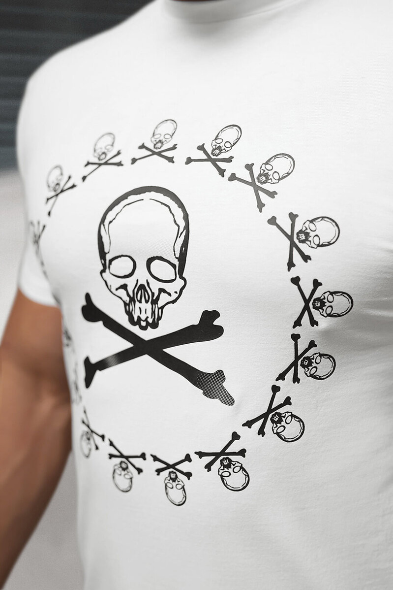 Pánske Tričko Biele OZONEE NB/MT3068