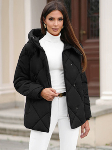 Dámska bunda čierna OZONEE JS/5M3175/392Z