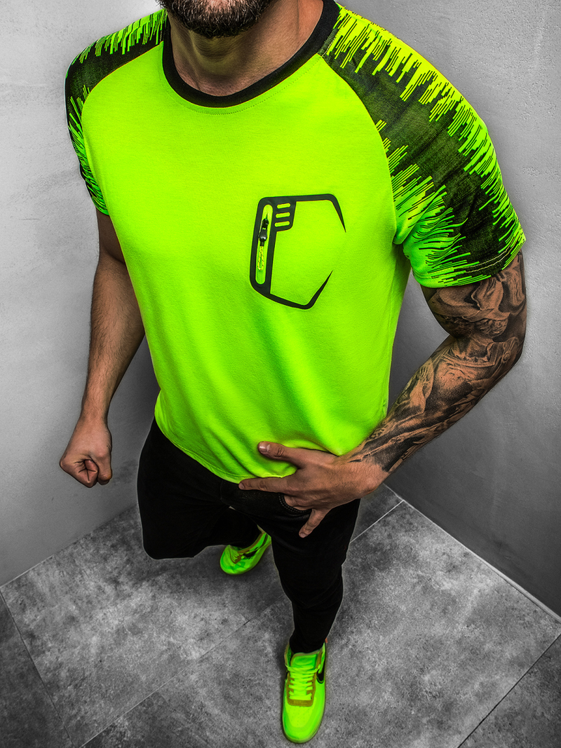 Pánske Tričko zelené OZONEE JS/KS2072Z