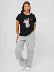 Dámske Tričko Čierne OZONEE JS/95T2573/3