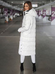 Dámska bunda biela OZONEE JS/5M3233/281