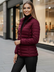 Dámska bunda bordová OZONEE JS/16M9103/01Z