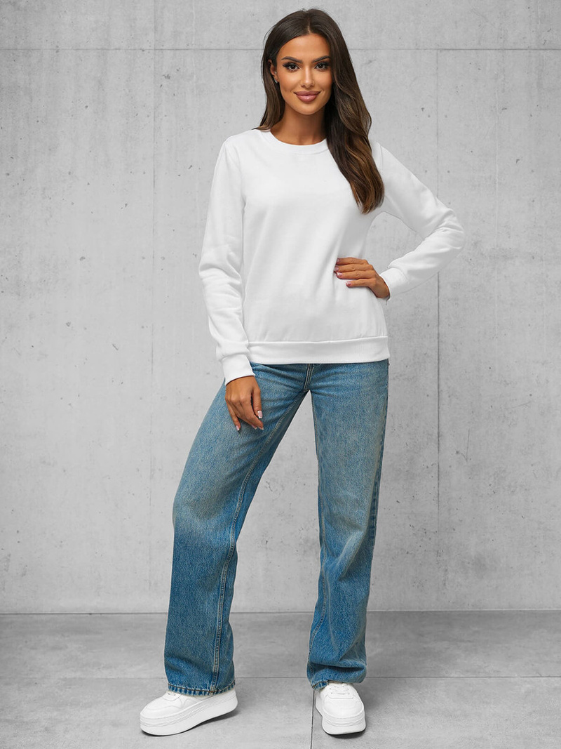 Dámska mikina biela OZONEE JS/W01Z