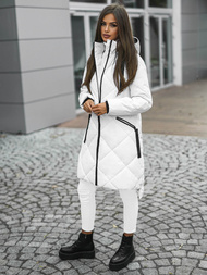 Dámska bunda biela OZONEE JS/5M3168/281Z