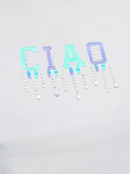 Dámske Tričko Bielo-Mentolový OZONEE JS/RJ77542