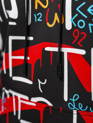 Pánska Mikina Čierna OZONEE JS/8B1233/3