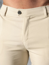 Pánske Chino Nohavice Béžové OZONEE O/P4049Z