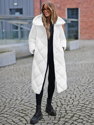 Dámska bunda biela OZONEE JS/5M3173/281Z