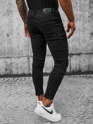 Pánske Chino Nohavice Čierne OZONEE NB/MP0160N