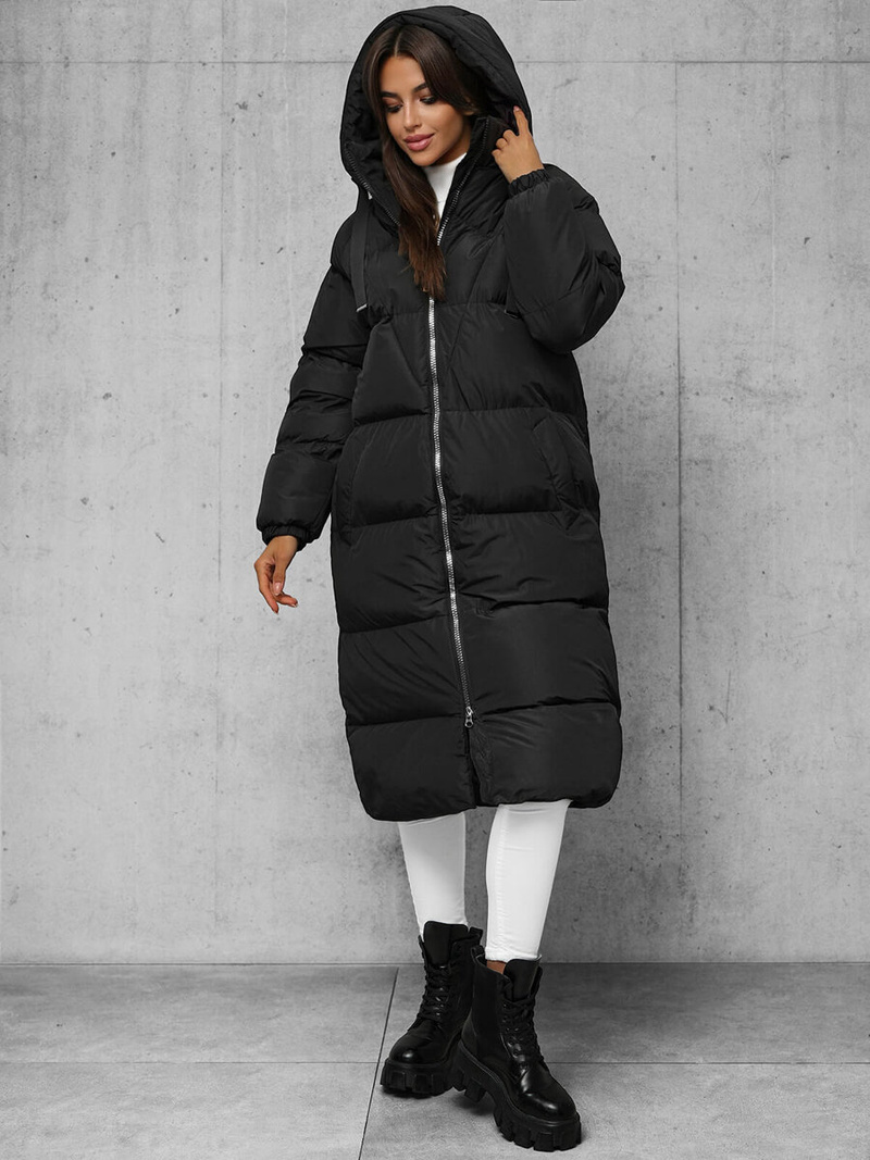 Dámska bunda čierna OZONEE JS/5M3163/392Z