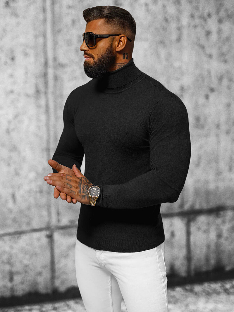 Pánsky Sveter Čierny OZONEE NB/MMB600/4Z